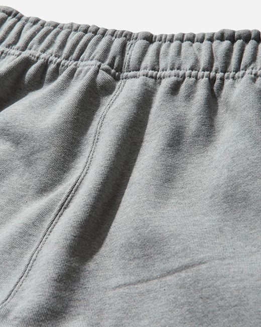Nike Gray Men S Solo Swoosh Open Hem Fleece Sweatpants Dark Grey Heather for men