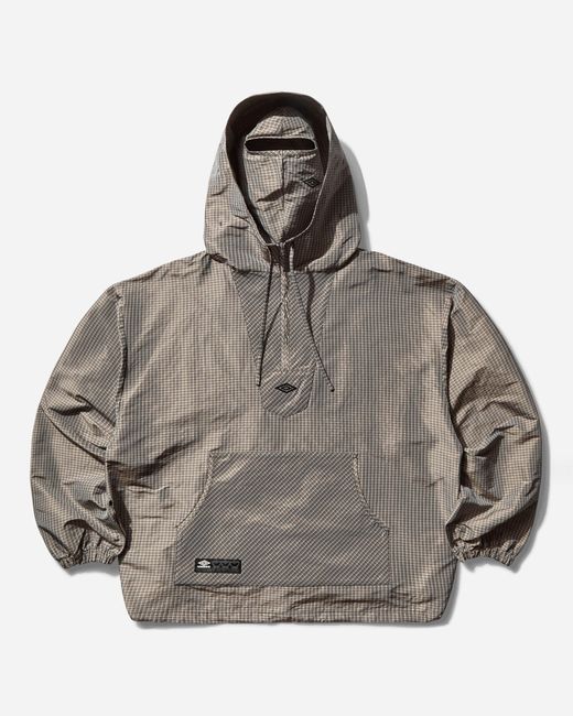 Umbro Gray S Masked Check Anorak for men
