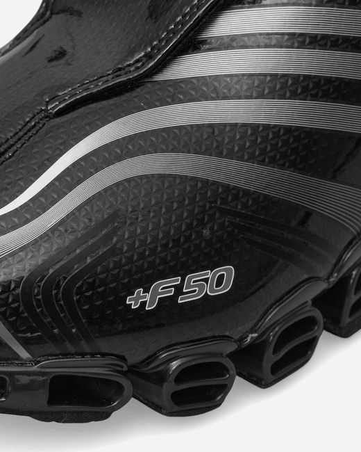 Adidas Black Slam Jam F50 Tunit Mega Consortium Sneakers Core / Silver Metallic for men