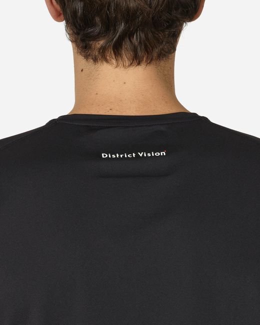 District Vision Black Ultralight Aloe T-shirt for men