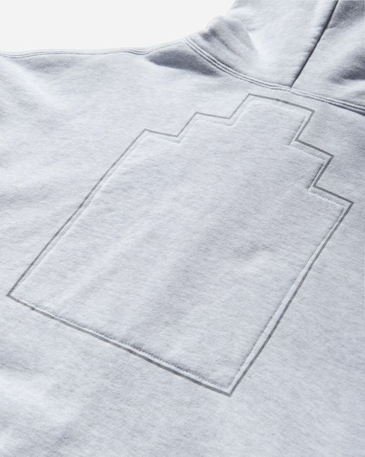 Cav Empt Gray Men S Solid Loose Zip Hoodie for men