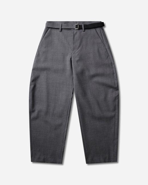 Sacai Gray S Suiting Pants for men