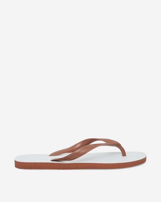 Havaianas White S Tradi 2.0 Flip Flops Rust for men