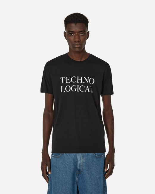IDEA BOOK Black Techno Logical T-Shirt for men