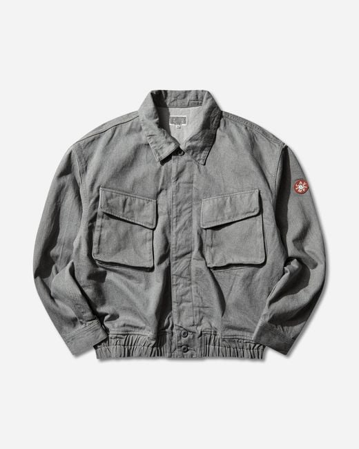 Cav Empt Gray Men S Ash Community Button Jacket for men