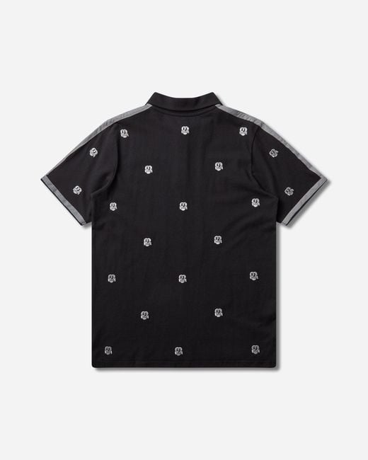 Chio Black S Allover Embroidered Polo for men