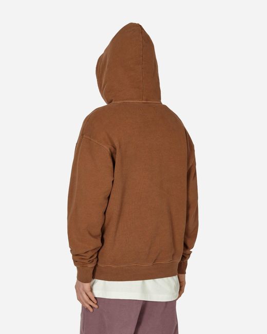 Nike Brown Faded Statement Fleece Hooded Sweatshirt Light British Tan for men