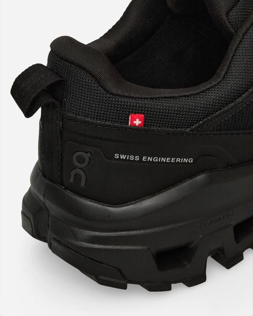 On Shoes Black S Cloudrock Low Wp Sneakers for men