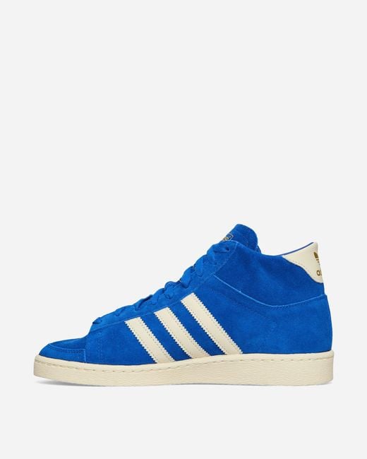 Adidas Blue Jabbar High-Top Sneakers Royal Cream for men
