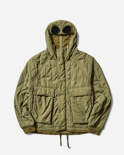 C P Company Green Men S Gd Liner goggle Jacket Capers for men