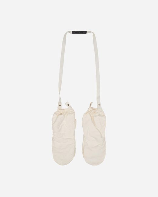 BRYAN JIMENE`Z White Cover Gloves for men