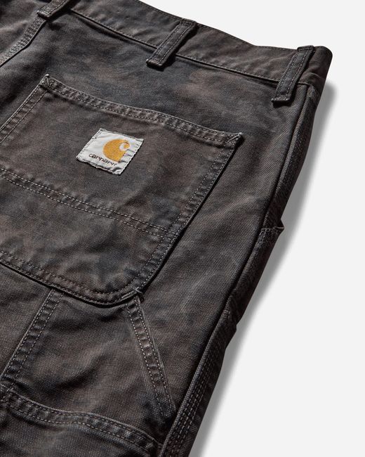 Carhartt Gray Men S Double Knee Pants Camo Combi / Graphite for men