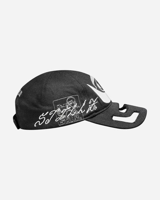 Stills Black Cut-Out Embroidered Cap for men