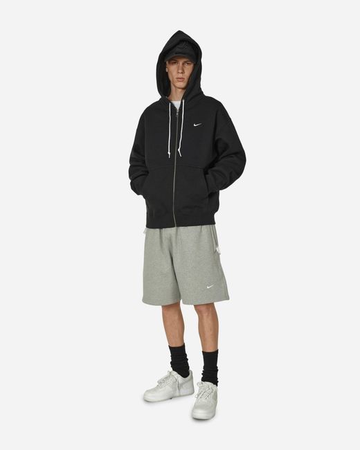 Nike Solo Swoosh Full-zip Hooded Sweatshirt Black for men