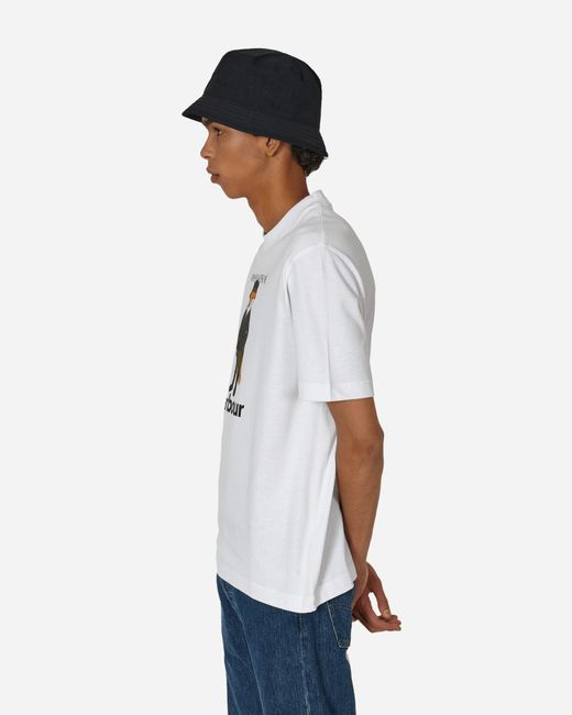 Barbour Maison Kitsuné Fox Beaufort T-shirt in White for Men | Lyst