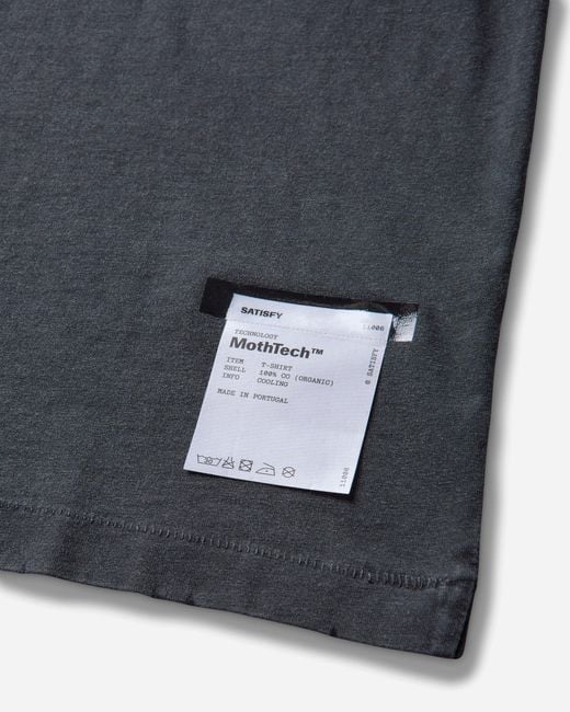 Satisfy Black S Mothtech T-Shirt Aged for men