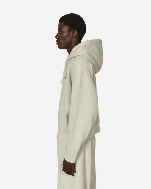 Nike Stüssy Full-Zip Fleece Hoodie Light Bone in White for