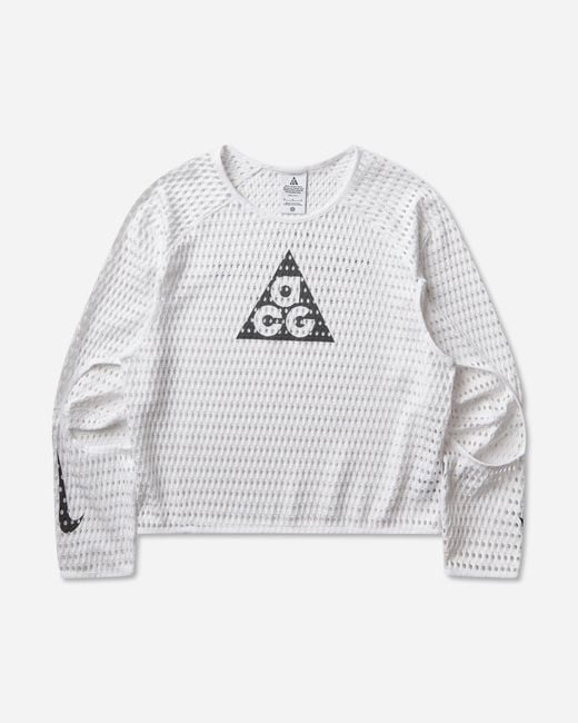 Nike Gray S Acg Radical Airflow Nxt Dri-Fit Longsleeve Trail Running Top for men