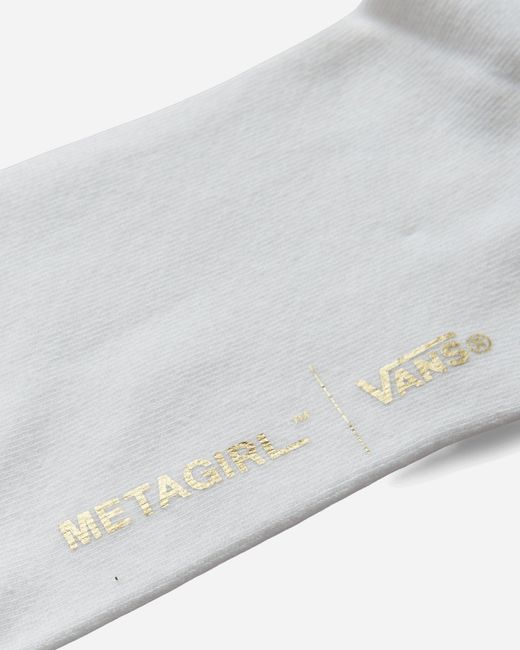 Vans White Metagirl Ruffle Knee High Socks for men