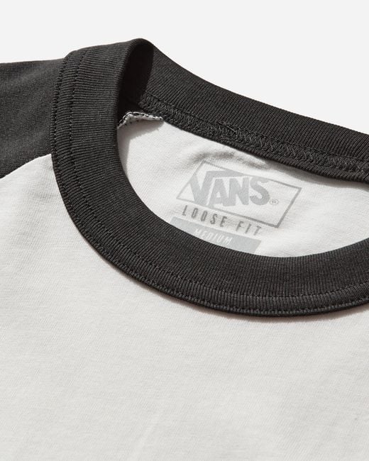 Vans Black S Core Raglan Longsleeve T-Shirt for men
