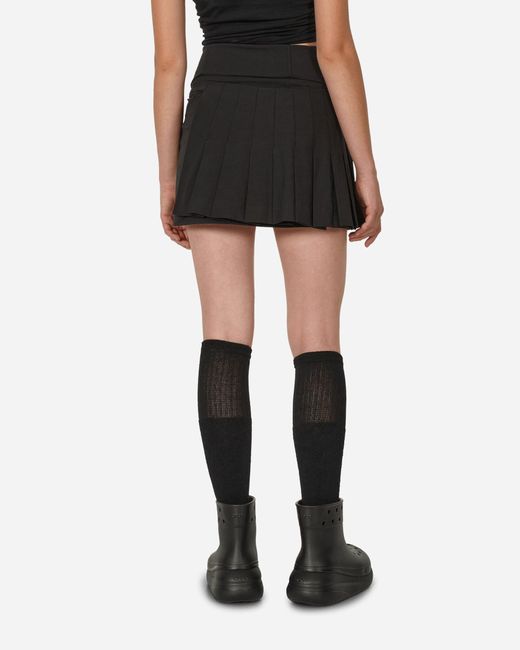 Hyein Seo Black Pleated Mini Skirt