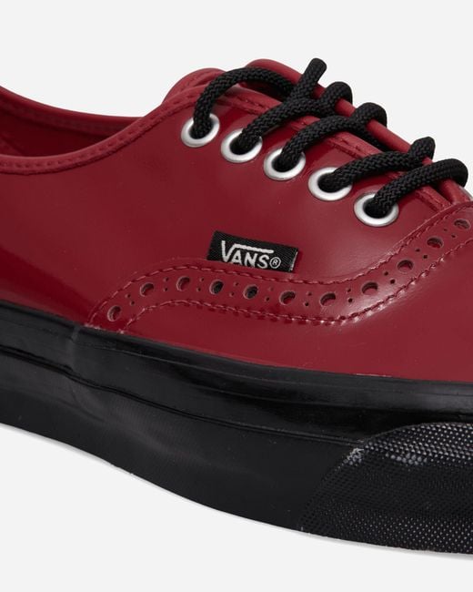 Vans Red Authentic 44 Siped Vibram Sneakers Bordeaux for men