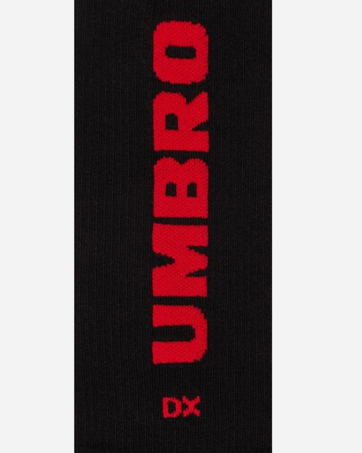 Umbro Red Knee High Logo Socks for men
