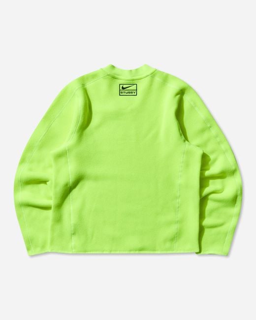 Nike Stüssy Thermal Pullover Volt in Green for Men | Lyst