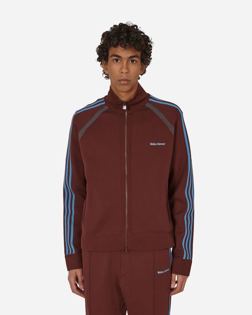 adidas Wales Bonner Statement Knit Track Top Mystery in Red for Men | Lyst
