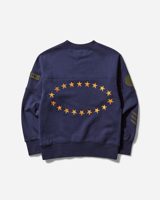 AFB Blue Patched Sweatshirt Navy for men