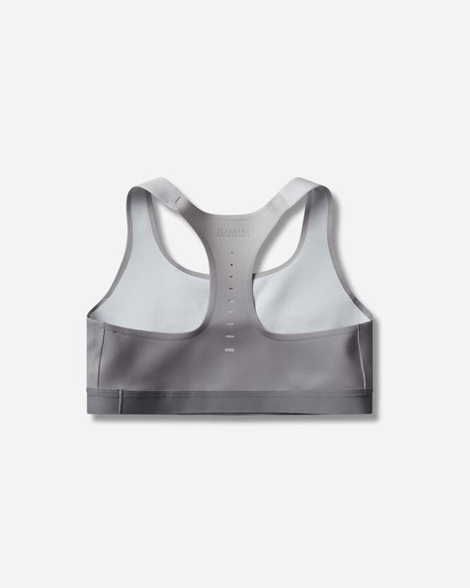 Nike Gray Women S Isamaya Ffrench High-support Lightly Lined Sports Bra Smoke / Pure Platinum