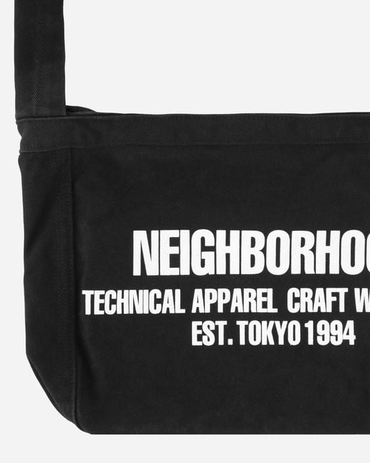 Neighborhood Newspaper Bag in Black for Men | Lyst