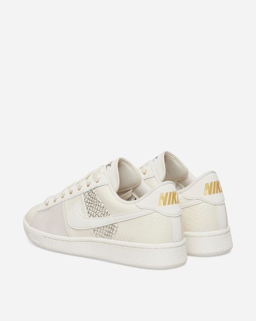 Nike White Tennis Classic Premium Sneakers Pale Ivory for men