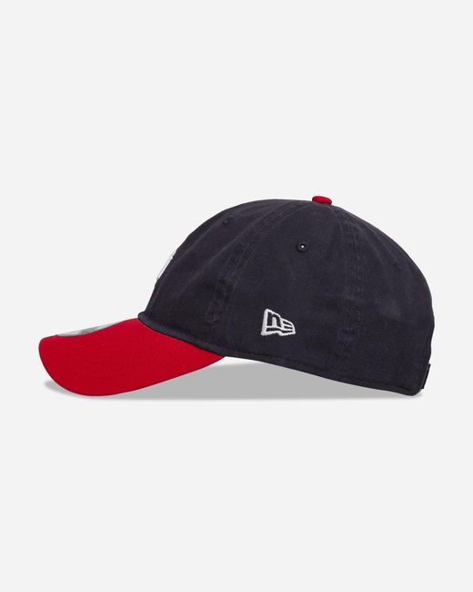 KTZ Red New York Yankees Mlb Washed Contrast 9twenty Adjustable Cap Navy for men