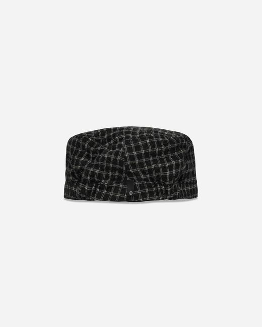 Undercover Black Wool Work Cap Check for men
