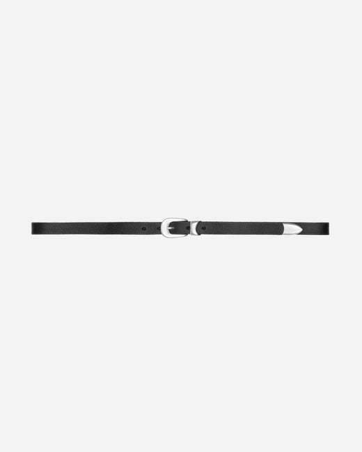 Our Legacy White 2Cm Leather Belt for men