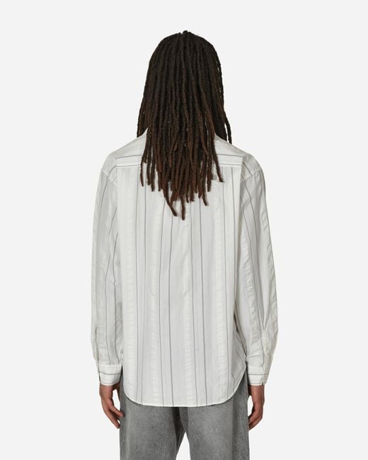 mfpen Gray Generous Shirt Stripe for men