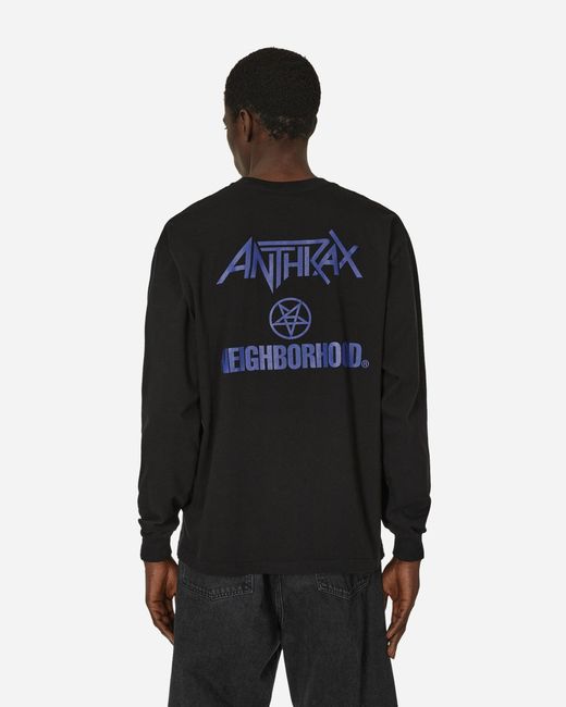 Neighborhood Black Anthrax Longsleeve T-shirt for men