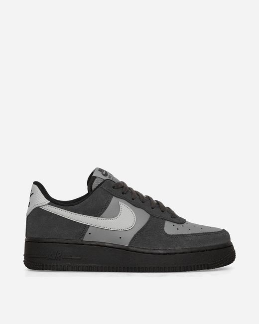 Nike Black Air Force 1 07 Lv8 Sneakers Wolf Grey for men