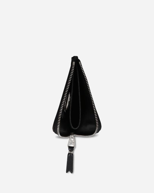 Comme des Garçons Black Eyelet Zip-Around Wallet for men