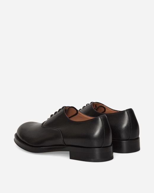 Dries Van Noten Black Leather Oxford Shoes for men