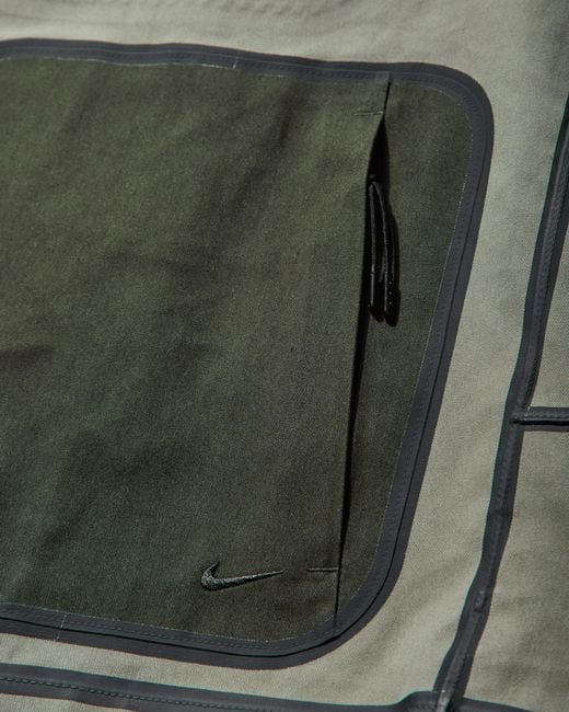 Nike Green S Tech Storm-Fit Hooded Rain Jacket Light Army for men