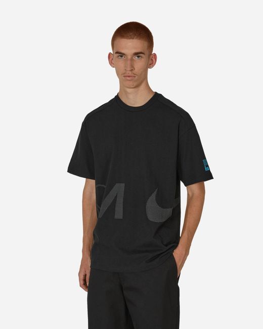 Nike Black Ispa T-Shirt / Baltic / Iron for men