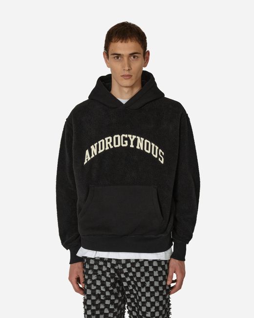 Pleasures Black Androgynous Hooded Sweatshirt for men
