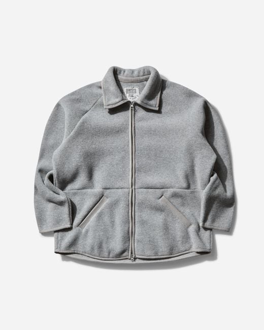 Cav Empt Gray Men S Pw Fleece Zip Up Jacket for men