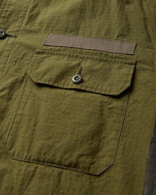 Undercover Green Men S Field Shirt Khaki for men