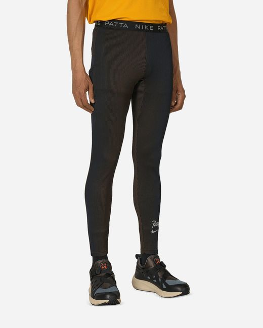 Nike Black Patta Running Team Leggings / Royal for men