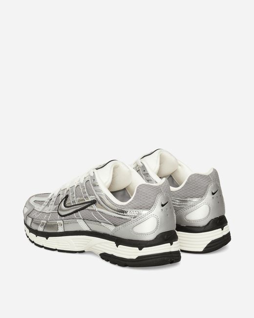 Nike White P-6000 Sneakers Metallic Sail for men
