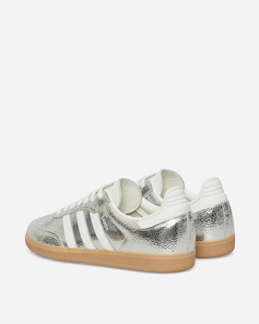 Adidas Women S Samba Og Sneakers Silver Metallic / Cloud White