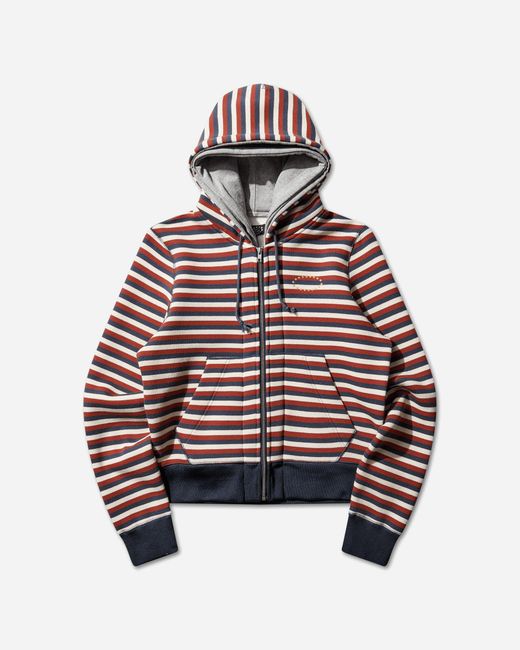 AFB Red Double Laye Zip Up Hoodie for men